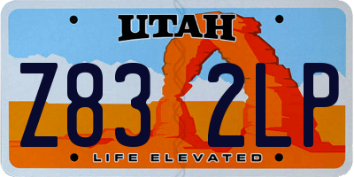 UT license plate Z832LP