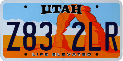 UT license plate Z832LR