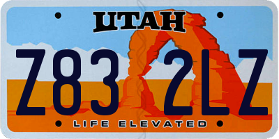 UT license plate Z832LZ