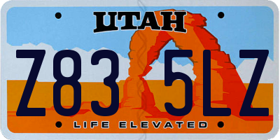 UT license plate Z835LZ