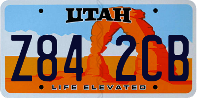 UT license plate Z842CB