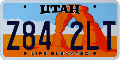 UT license plate Z842LT
