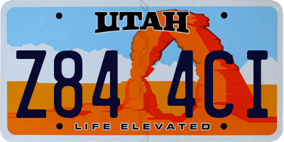 UT license plate Z844CI