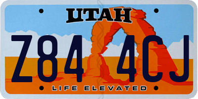 UT license plate Z844CJ