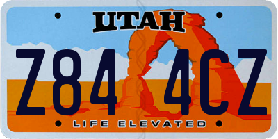 UT license plate Z844CZ