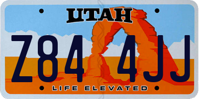 UT license plate Z844JJ