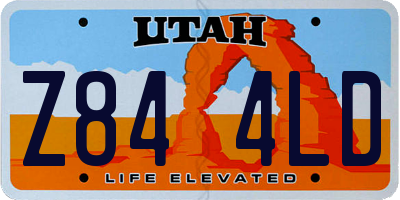 UT license plate Z844LD