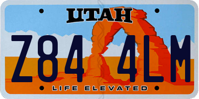 UT license plate Z844LM