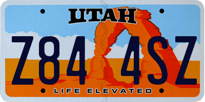 UT license plate Z844SZ