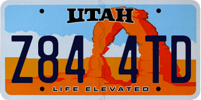 UT license plate Z844TD