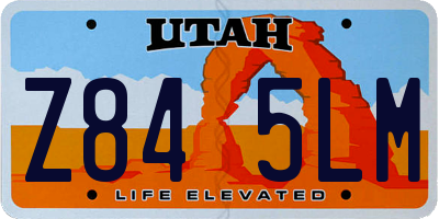 UT license plate Z845LM