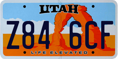 UT license plate Z846CF