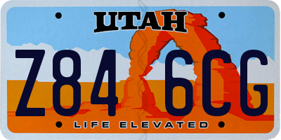 UT license plate Z846CG