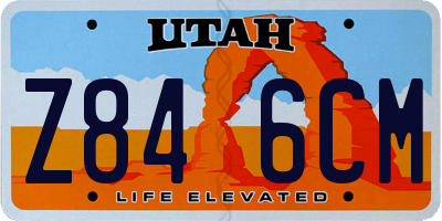 UT license plate Z846CM