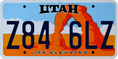 UT license plate Z846LZ