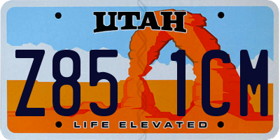 UT license plate Z851CM