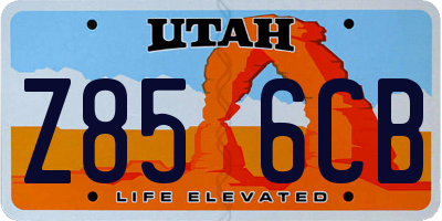 UT license plate Z856CB