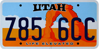 UT license plate Z856CC
