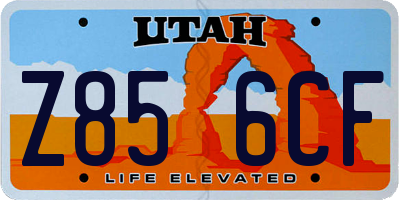 UT license plate Z856CF