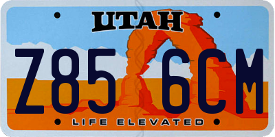 UT license plate Z856CM