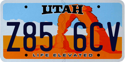 UT license plate Z856CV