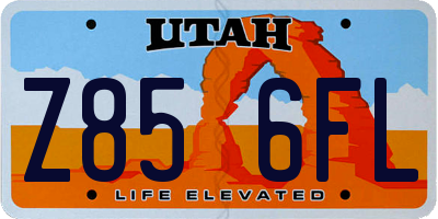 UT license plate Z856FL