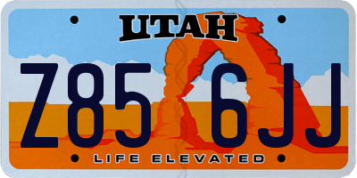 UT license plate Z856JJ