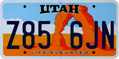 UT license plate Z856JN
