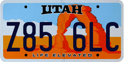 UT license plate Z856LC
