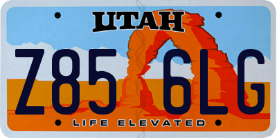 UT license plate Z856LG