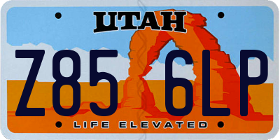 UT license plate Z856LP