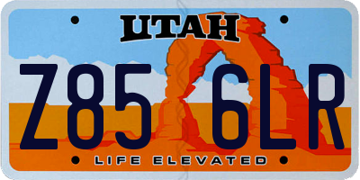 UT license plate Z856LR