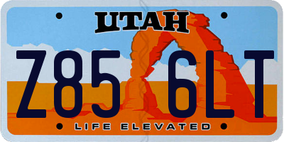 UT license plate Z856LT