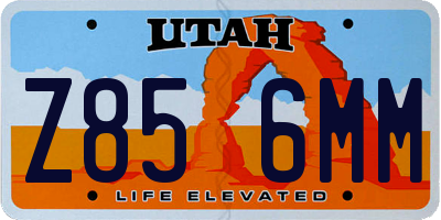 UT license plate Z856MM