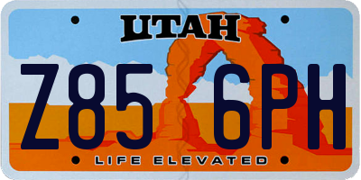 UT license plate Z856PH