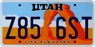UT license plate Z856ST