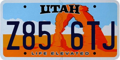 UT license plate Z856TJ