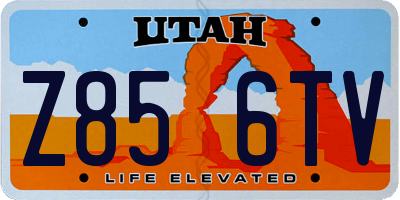 UT license plate Z856TV