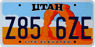 UT license plate Z856ZE
