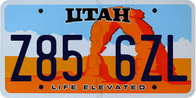 UT license plate Z856ZL