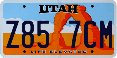 UT license plate Z857CM