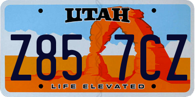 UT license plate Z857CZ