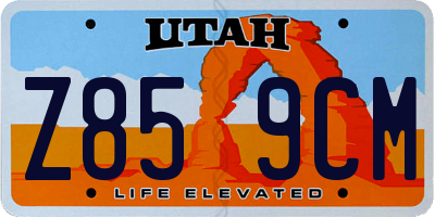 UT license plate Z859CM