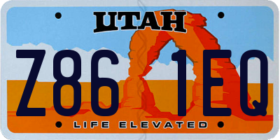 UT license plate Z861EQ