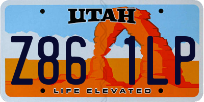 UT license plate Z861LP
