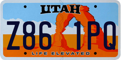 UT license plate Z861PQ