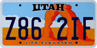 UT license plate Z862IF
