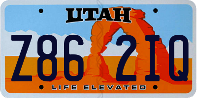 UT license plate Z862IQ