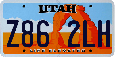UT license plate Z862LH
