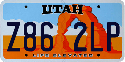 UT license plate Z862LP